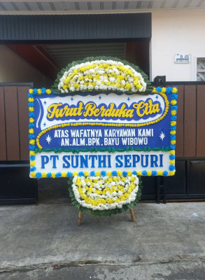 Papan Bunga Duka di Cicendo